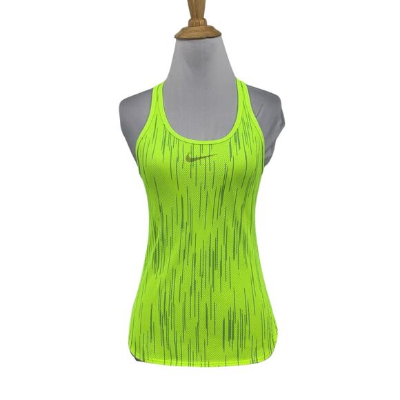 Nike Tank Top Womens XS Extra Small Highlighter Dry Slam RacerbackTennis - Picture 1 of 13